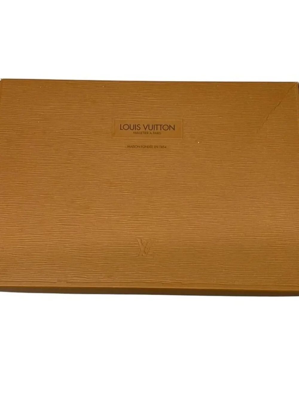 LOUIS VUITTON Brown Scarf Silk Wool